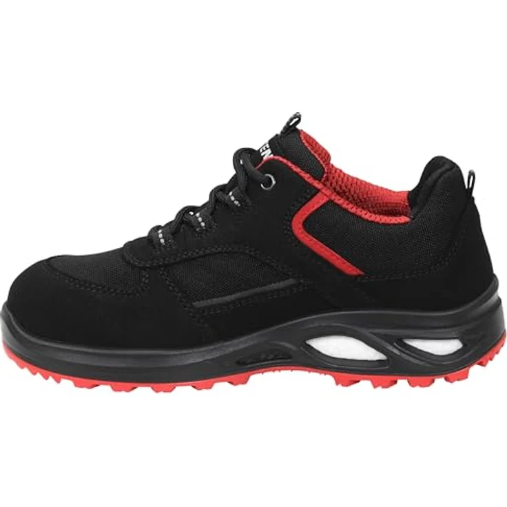 ELTEN HANNAH XXTL black-red Low ESD S3S Sicherheitsschuh, Damen-Sicherheitshalbschuh mit Hydrophobierte Mikrofaser, Atmungsaktivem Textilfutter und ESD PRO Lady Einlegesohle – Bild 3