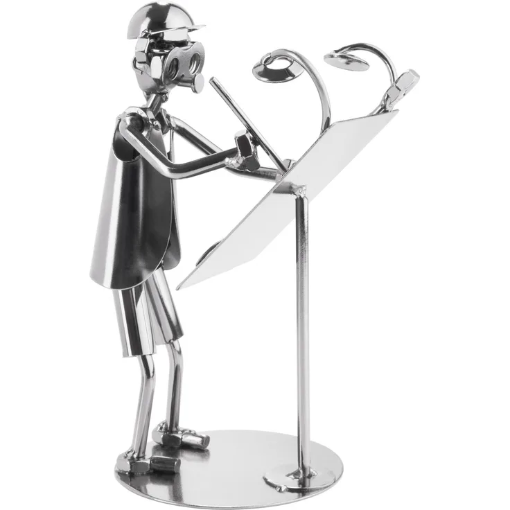 BRUBAKER Schraubenmännchen Architekt - Metallfigur Handarbeit - Geschenkidee