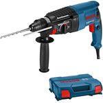 Bosch Professional Bohrhammer GBH 2-26 mit Tiefenanschlag, Zusatzhandgriff, 830 Watt-Motor, 2,7 Joule, SDS-Plus Werkzeugaufnahme, Transportkoffer