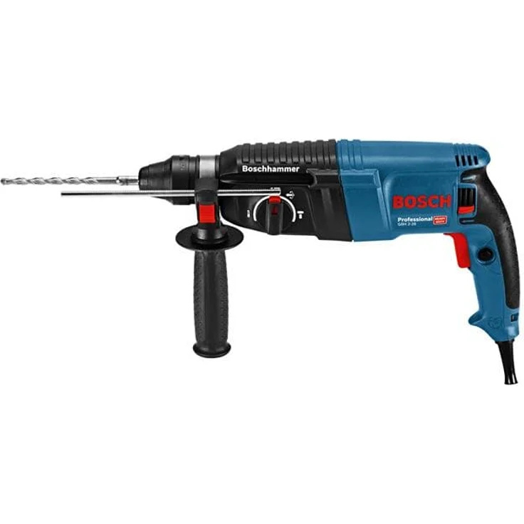 Bosch Professional Bohrhammer GBH 2-26 mit Tiefenanschlag, Zusatzhandgriff, 830 Watt-Motor, 2,7 Joule, SDS-Plus Werkzeugaufnahme, Transportkoffer – Bild 2