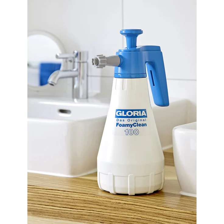 GLORIA Drucksprüher FoamyClean 100, Schaumsprüher Schaumsprüh--Drucksprühgerät, Ausbringen von Reinigungsschaum, 1L – Bild 2