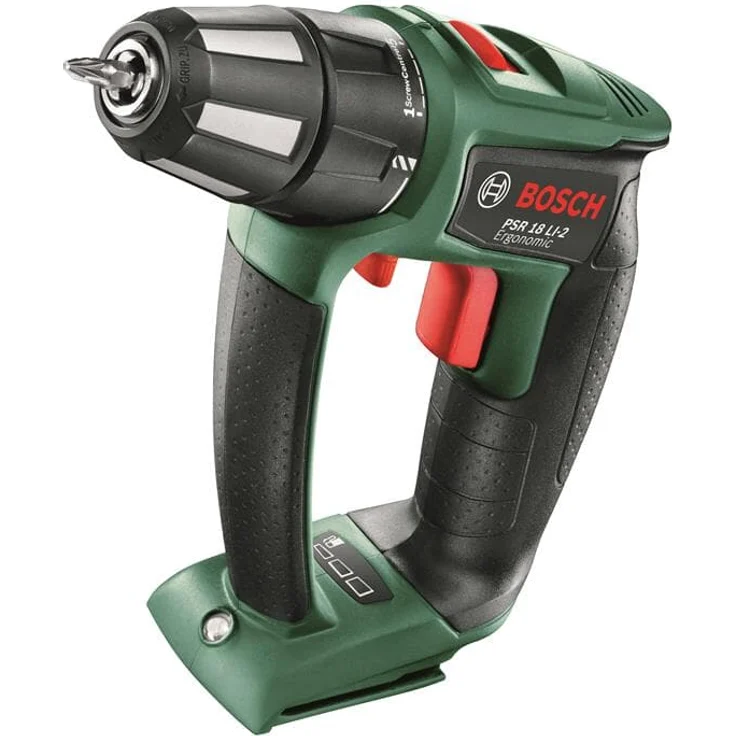 Bosch Akkuschrauber PSR 18 LI-2 Ergonomic (ohne Akku, 18 Volt System, bürstenloser Motor) – Bild 1