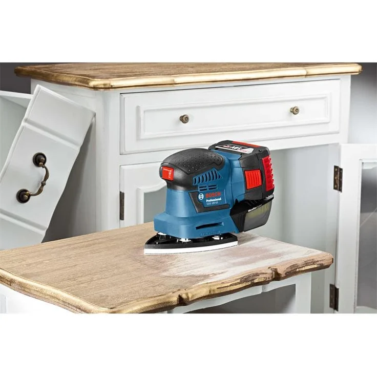 Bosch Professional 18V System Akku Schwingschleifer GSS 18V-10 (Schwingkreis-Ø: 1,6 mm, 3 Grundplatten mit unterschiedlichen Formaten, ohne Akkus und Ladegerät, in L-BOXX) – Bild 9