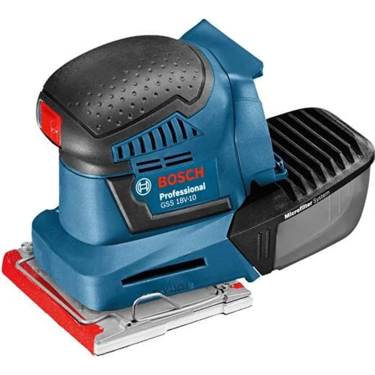 Bosch Professional 18V System Akku Schwingschleifer GSS 18V-10 (Schwingkreis-Ø: 1,6 mm, 3 Grundplatten mit unterschiedlichen Formaten, ohne Akkus und Ladegerät, in L-BOXX) – Bild 3
