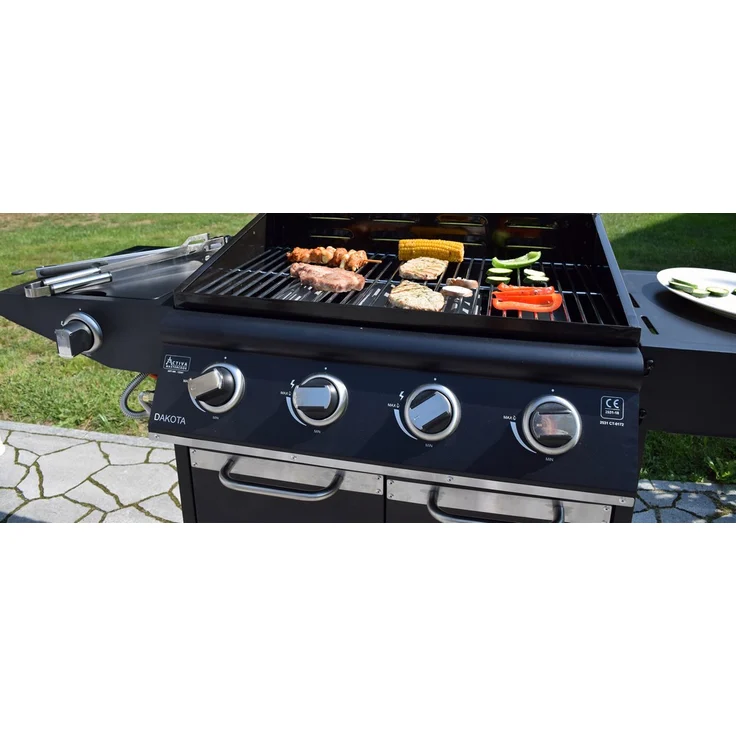 Activa Gasgrill 12241 Dakota - 4-Brenner - 12,8 kW Seitenbrenner – Bild 5