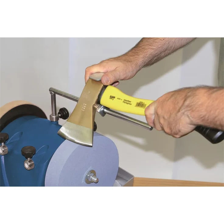 Scheppach Nass-Schleifsystem TIGER 2500 (Nass-Schleifmaschine mit 200W, Schleifstein aus Edelkorund mit Ø 250mm, Abziehpaste, Lederabziehscheibe - Winkellehre - Bruchsicherer Wassertank) – Bild 9