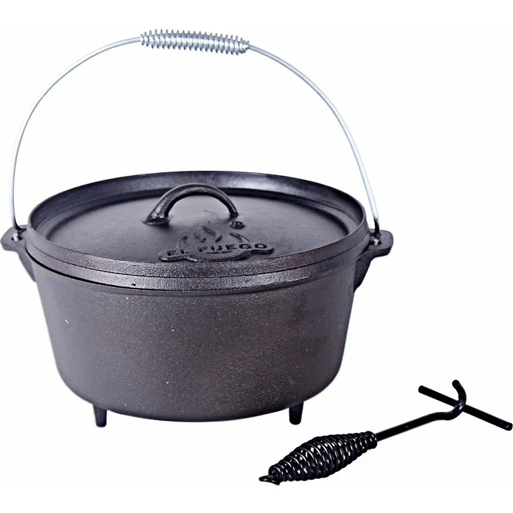 El Fuego Dutch Oven schwarz 8,46 Liter