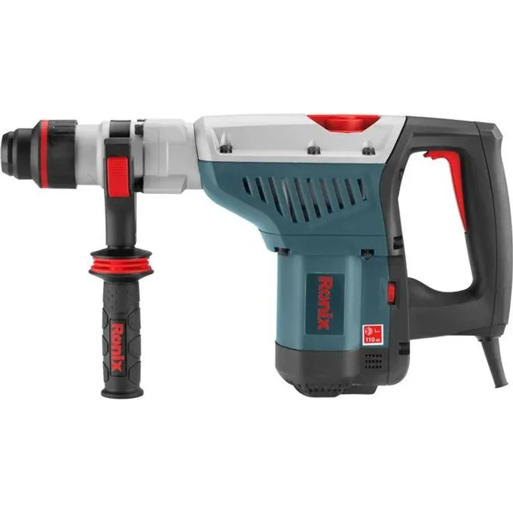 Ronix 2742 Bohrhammer 1350 W, leistungsstarker Meißelhammer mit SDS-Max Aufnahme und 360° Zusatzgriff