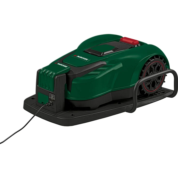 PARKSIDE® 20 V Mähroboter »Smart PAMRS 1000 A1«, mit Akku und Ladestation, für Rasenflächen bis 1000 m², komfortabel über App steuerbar, Bürstenloser Motor, 3 Flächenmodi, inklusive 200 m Begrenzungskabel