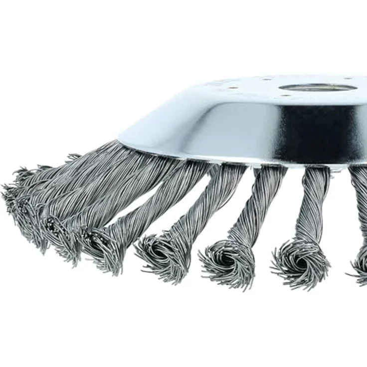 vhbw Unkrauthacke für Makita DBC CG430N, robuste Metall-Unkrautbürste mit 20 cm Durchmesser, silber – Bild 6