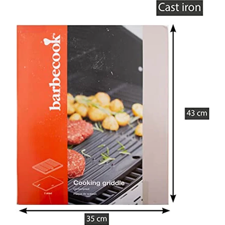 Barbecook Grillplatte, Gusseisen, für Grill Quisson und Siesta, schwarz – Bild 8