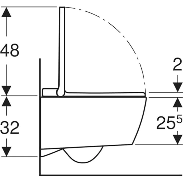 Geberit Toilette + Bidet Aquaclean Sela, Spülrandlose WC-Keramik, TurboFlush-Spültechnik, schmutzabweisende Oberfläche, schwarz – Bild 8