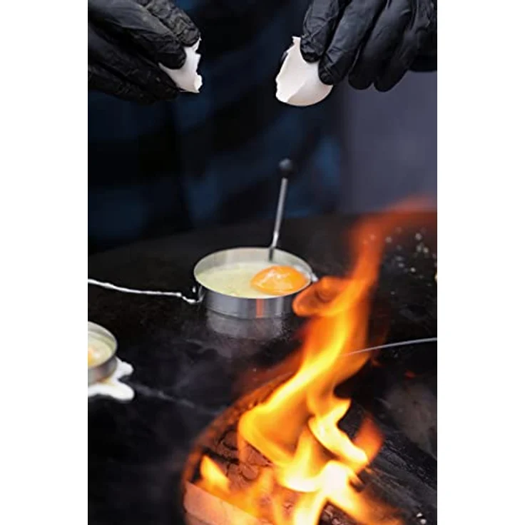 BBQ-Toro 9-teiliges Edelstahl Grill Plancha Zubehör Set | mit Wärmeglocke, Pfannenwender, Spachtel, Grillzange, Spritzflaschen und Eiformen | Teppanyaki Grill Werkzeug – Bild 3