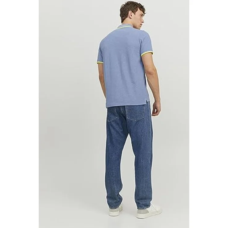 Jack & Jones Poloshirt in Bright Cobalt/S, Größe L, aus 100% Baumwolle – Bild 4