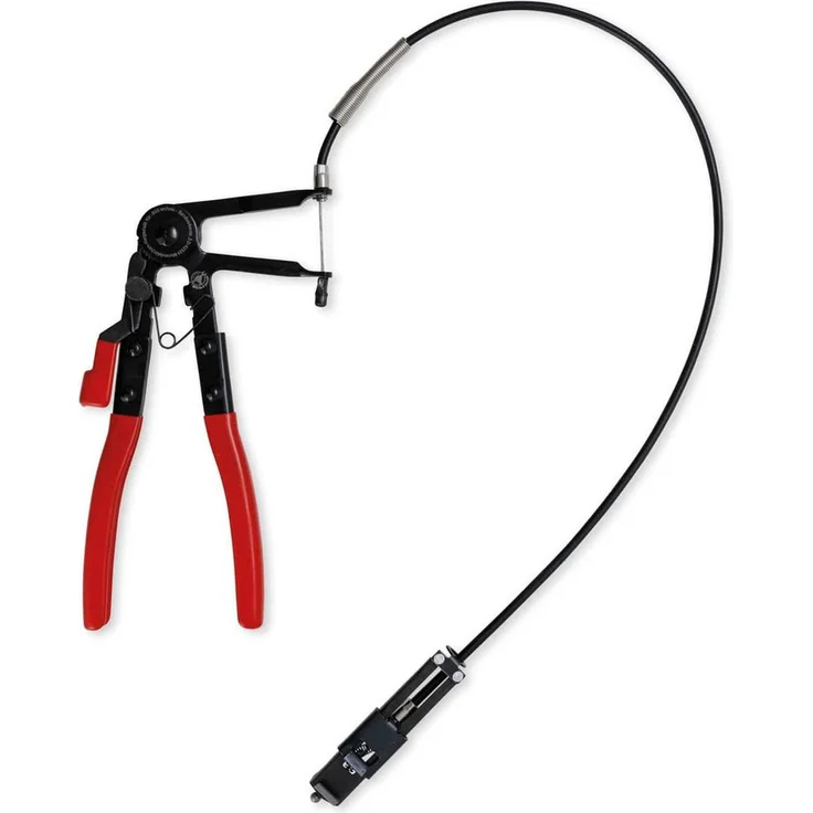 BGS technic Zangenset BGS TECHNIC Schlauchklemmen-Zange 467, mit - Schlauchklemmen-Zange für flexible Bandschellen von 18 bis 54 mm, Bowdenzug Betätigung, 630 mm, blau – Bild 1