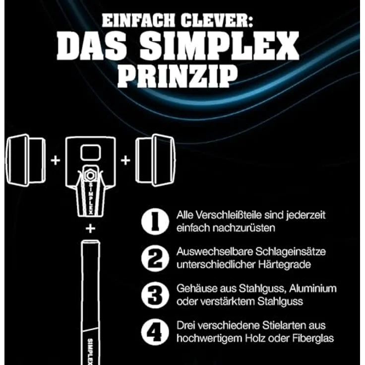 Halder Schonhammer SIMPLEX Gummi/Plastik Durchmesser:40mm – Bild 9