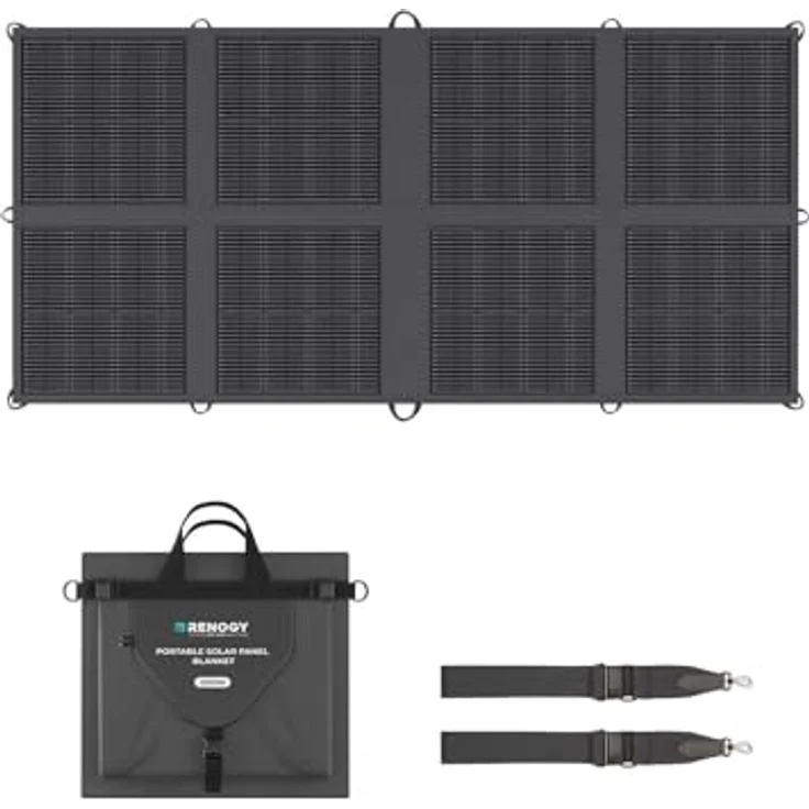 Renogy Faltbares Solarpanel Decke 200W, N-Typ mit 25% Wirkungsgrad, leichtgewichtig und tragbar, IP65, für Wohnmobile, Camping und Outdoor-Aktivitäten – Bild 1