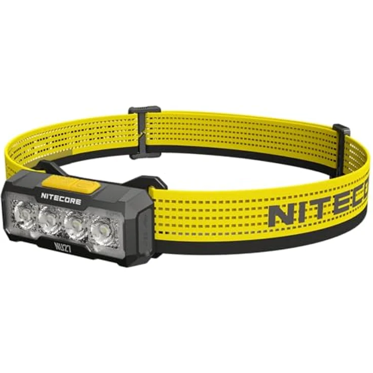 Nitecore NU27-600 Lumen Stirnlampe, USB-C, 3 unterschiedliche Farbtemperaturen, Rotlicht (schwarz) – Bild 1