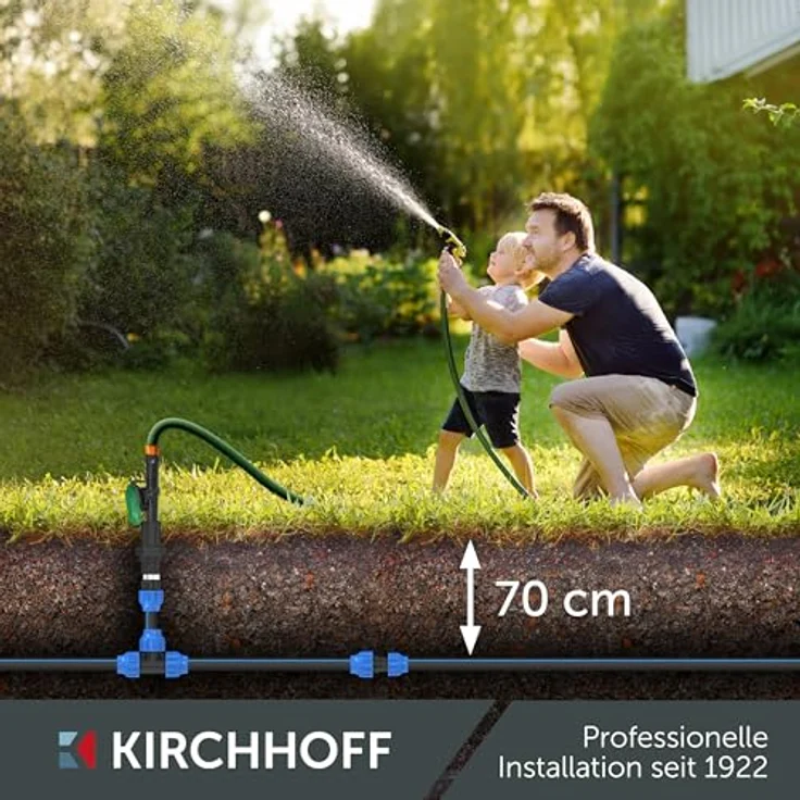 Kirchhoff HDPE Wasserleitung 25 mm x 12,5 m für Gartenbewässerung | DVGW geprüft, Trinkwasser geeignet, Made in EU – Bild 2