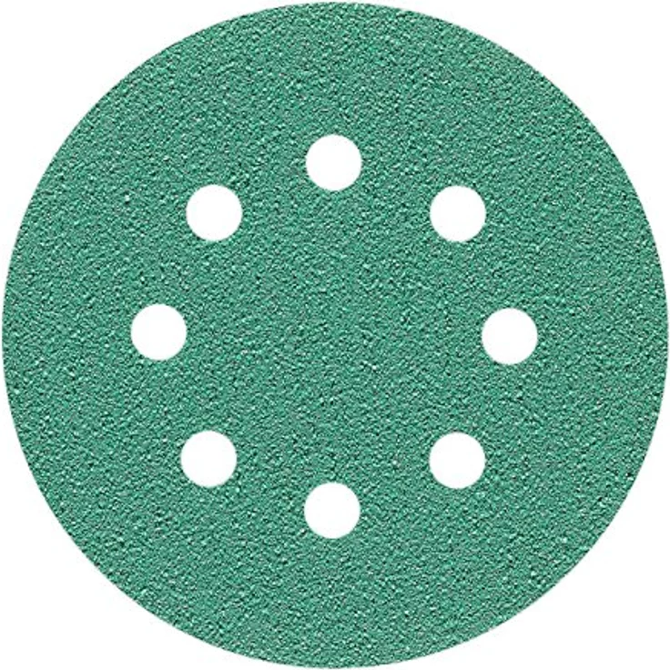StickandShine 125 mm Exzenter Schleifscheiben Set, 50 Stück P2000-P800, grün, wasserfest und reißfest, 8 Loch Klett Schleifpapier – Bild 3