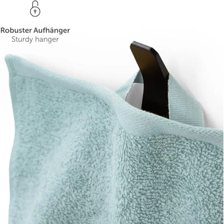Blumtal Saunatuch, Hellblau, 80x200 cm, Oeko-Tex® Standard 100, 100% Baumwolle, für Freizeit und Wellness – Bild 8