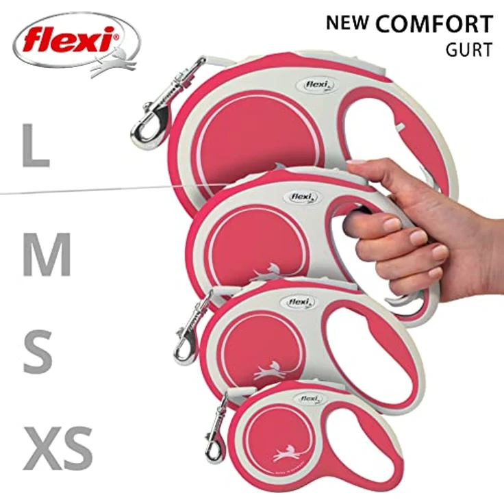 flexi Rollleine New Comfort - Rot - XS - 3 m, 4000498043424, blau, small – Bild 5