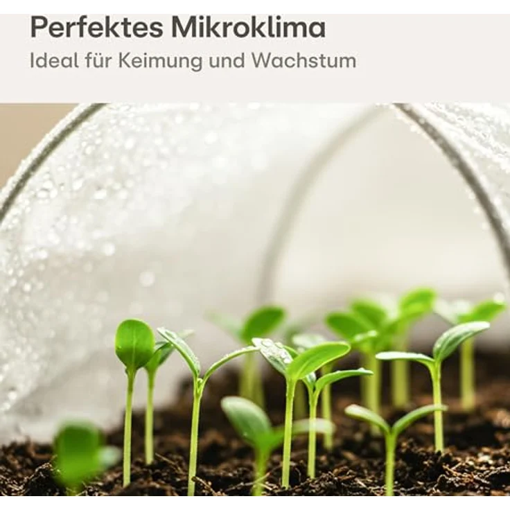 Praknu Gartenvlies 17g/m², 20m² Frostschutzvlies, leicht & wasserdurchlässig, atmungsaktiv, langlebig, vielseitig für Pflanzenschutz und Winterschutz außen – Bild 2
