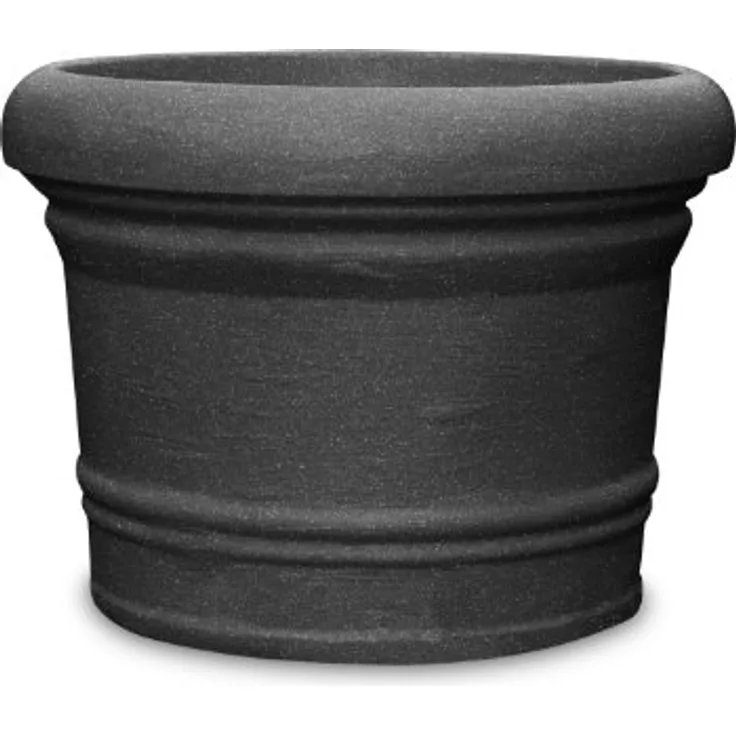 Floralo Pflanztopf Lucca frostsicher, rund, schwarz / granit, 80 xH60 cm