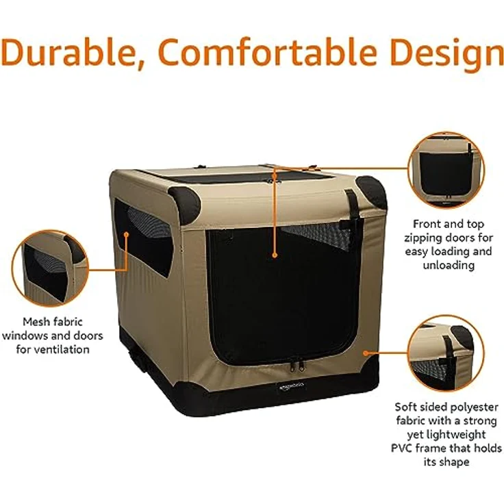 Amazon Basics - Hundekäfig, weich, faltbar, 91 cm – Bild 5