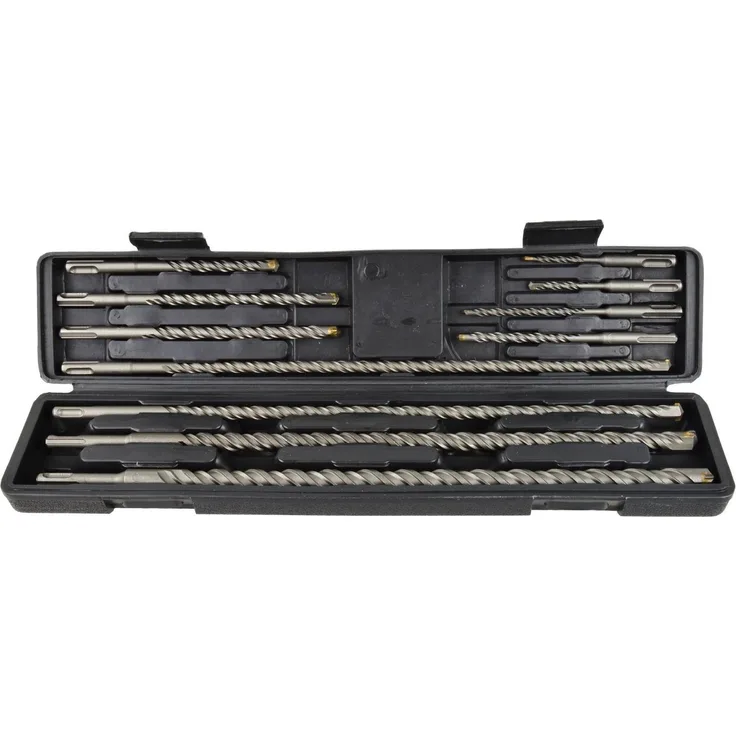 TRIZERATOP Bohrersatz 11-teilig SDS-Plus, Bohrer SET 5-16 mm für Mauerwerk, Beton, Granit
