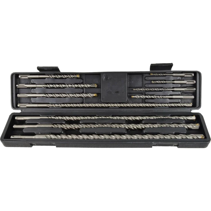 TRIZERATOP Bohrersatz 11-teilig SDS-Plus, Bohrer SET 5-16 mm für Mauerwerk, Beton, Granit