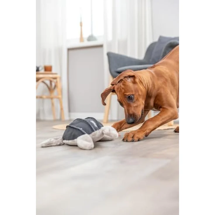 TRIXIE Be Nordic Plüschtiere für Hunde Schildkröte Hauke – maritimes Kuscheltier für Hunde zum Spielen und Kuscheln – robust & langlebig - 36062 – Bild 4