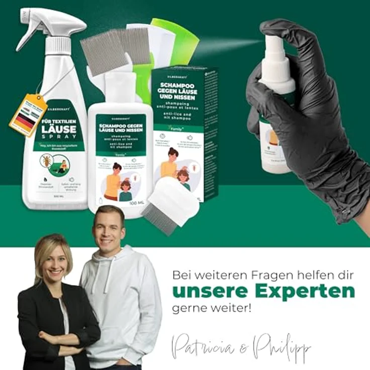 Silberkraft Kopfläusespray, Effektiver Läuseschutz für Kinder, 100 ml, mit Geraniol, dermatologisch getestet – Bild 7