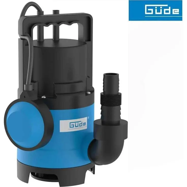 Güde Schmutzwassertauchpumpe GS 4003 P, 8000 l/h, 400 W, schlagfestes Gehäuse, variabler Schwimmerschalter, 10 m Kabel