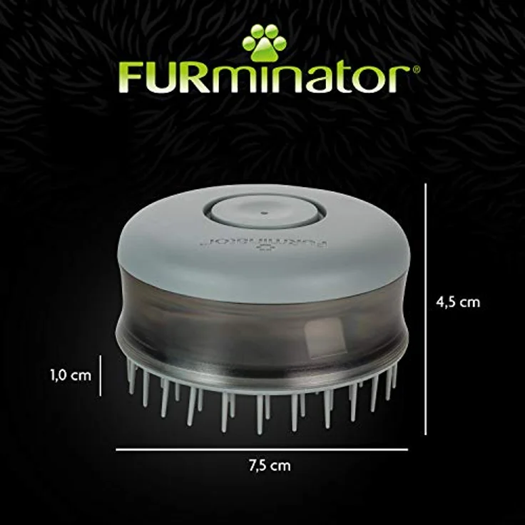 FURminator Shampoobürste für Hunde und Katzen - mit Shampoo befüllbare Massage- und Badebürste für glänzendes Fell – Bild 4