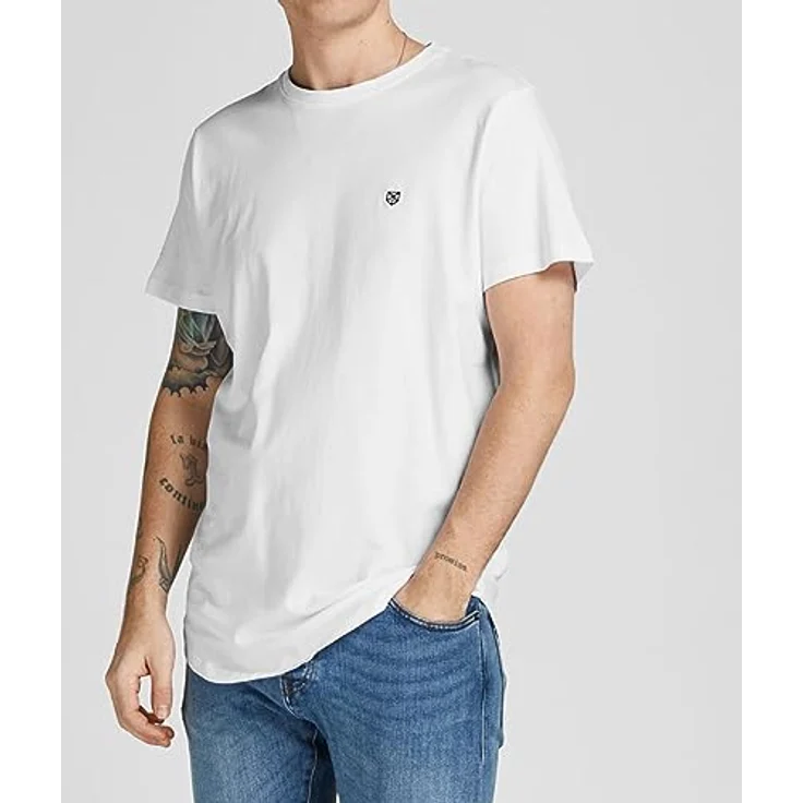 Jack & Jones Brody T-Shirts 5er Pack, Herren, Regular Fit, Baumwolle, Blau-Rot-Grün-Weiß-Schwarz, (S) – Bild 5