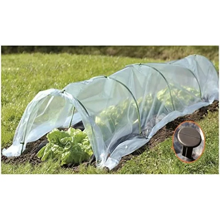 Greenmill Gewächshaus GR5001, 4 m x 1,5 m, Folientunnel zur Ernte-Schutz vor Frost und Schädlingen