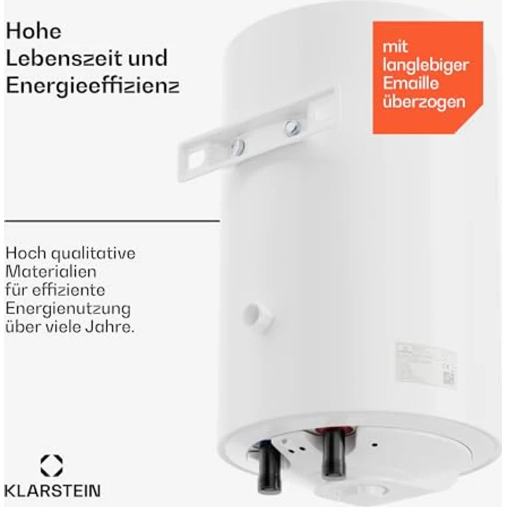 Klarstein ENDURAHEAT MAX 30 Warmwasserspeicher, 30 Liter, 1500W, max. 75°C, platzsparendes Design – Bild 5