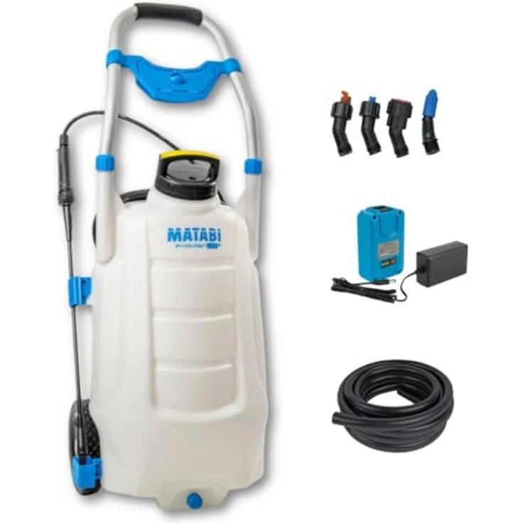 Matabi 30LTCS Elektro-Drucksprüher, 30 l Wagen, 18V Akku, elektronische Steuerung für gleichmäßige Ausbringung – Bild 1
