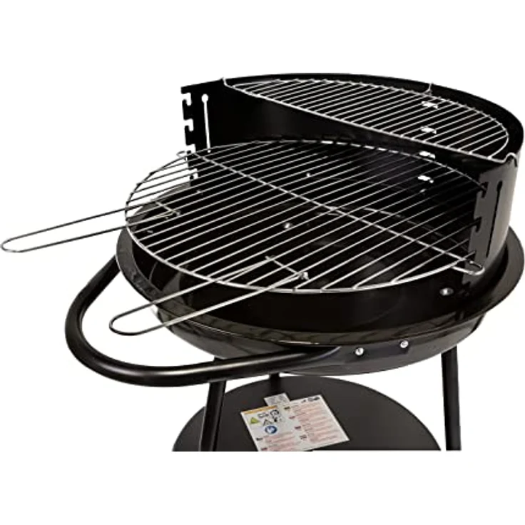 ACTIVA Holzkohlegrill Johannesburg I inkl. hochwertigem & verchromtem Grillrost I Robuster Kohlegrill mit gleichmäßiger Hitzeverteilung I langlebig & rostfrei - Schwarz – Bild 3