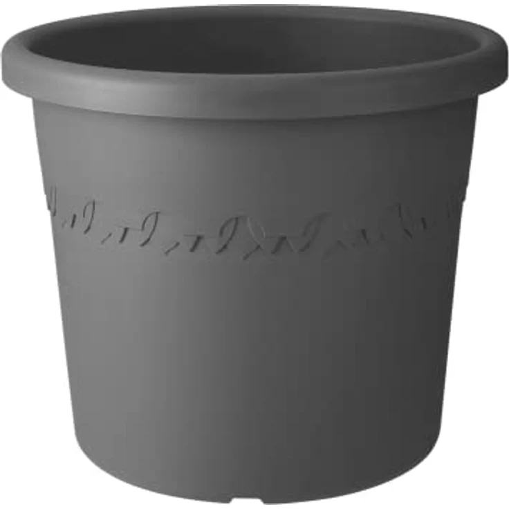 elho Algarve Cilindro 25 - Blumentopf für Außen - Pflanzentopf Draußen - Ø 24.5 x H 20.8 cm - Schwarz/Anthrazit – Bild 2