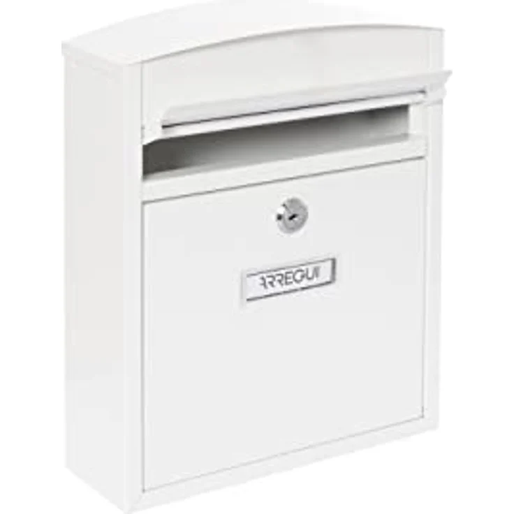 Arregui Compact E5731 Individueller Briefkasten aus Stahl, Größe S (DIN A5), Weiß, 28,5 x 24 x 9,5 cm – Bild 6