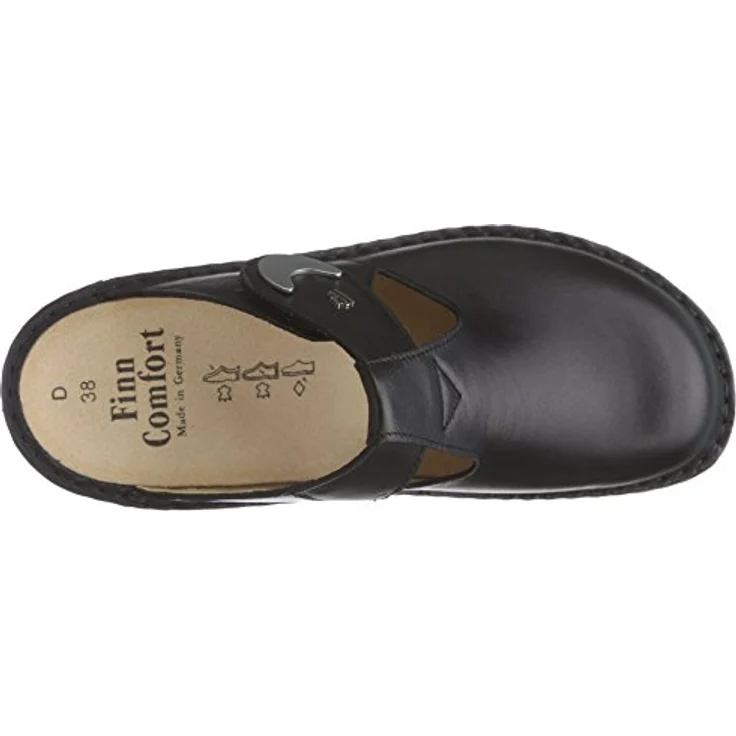 Finn Comfort Finn Comfort Belem, Sicherheitssandale, Nappaseda (Glattleder), schwarz 41, Klettverschluss, herausnehmbare Einlage, PU-Laufsohle – Bild 5