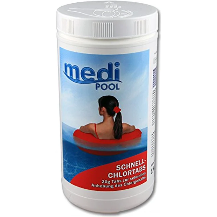 mediPOOL Schnell-Chlor Tabs 20 g, Schnellchlortabletten, Chlortabletten, Poolreinigung Inhalt:1 kg – Bild 2
