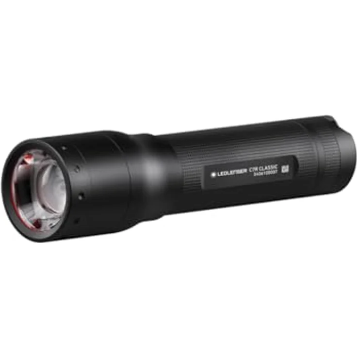 Ledlenser C7R, Taschenlampe mit 1000 Lumen, Schwarz, wiederaufladbar, bis zu 40 Stunden Lichtdauer, IP54 – Bild 1