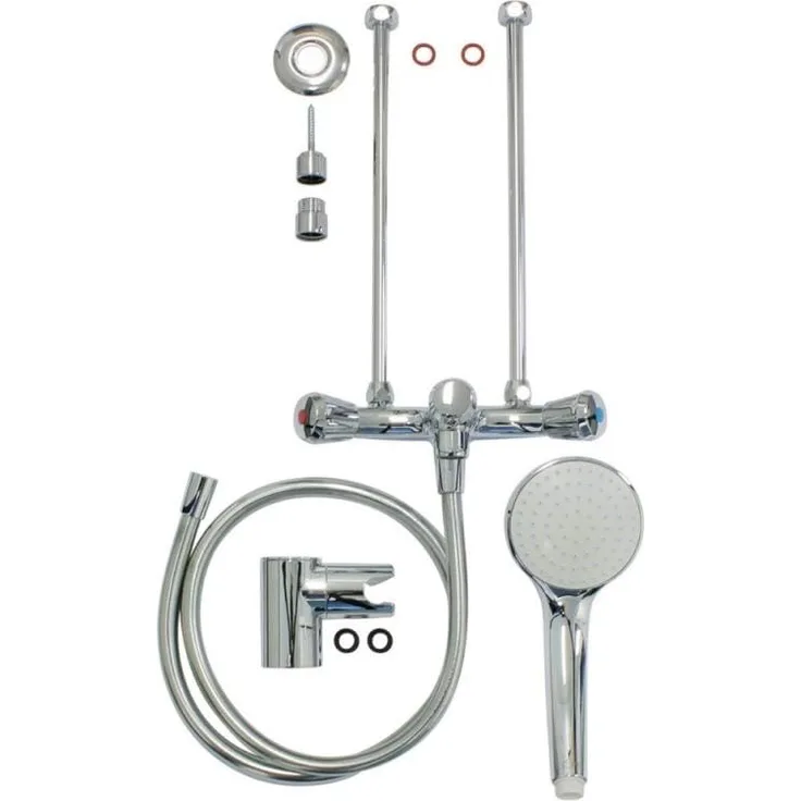 Vaillant Badarmatur VNO 2/2, Niederdruckarmatur für Dusche und Bad, verchromt