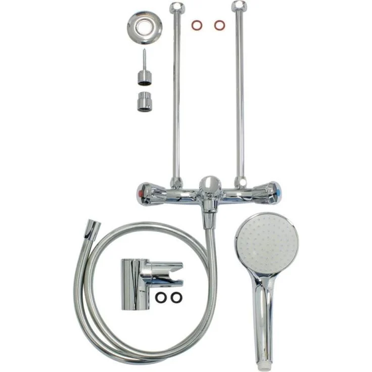 Vaillant Badarmatur VNO 2/2, Niederdruckarmatur für Dusche und Bad, verchromt