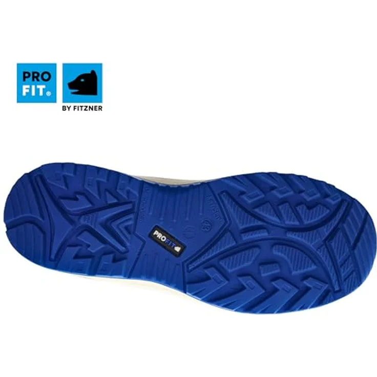 PRO FIT by Fitzner 120 ESD Sicherheitsschuhe S2 "Arctos white low", weiß/blau, Zehenschutzkappe, Atmungsaktiv – Bild 4