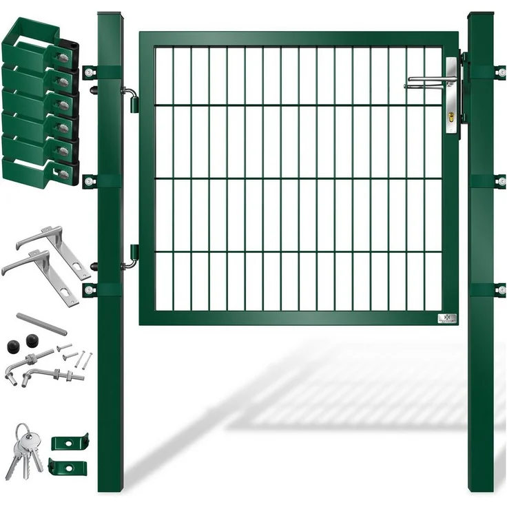 KESSER Gartentor Premium aus Metall, verzinkter Stahl, 80cm Höhe, pulverbeschichtet