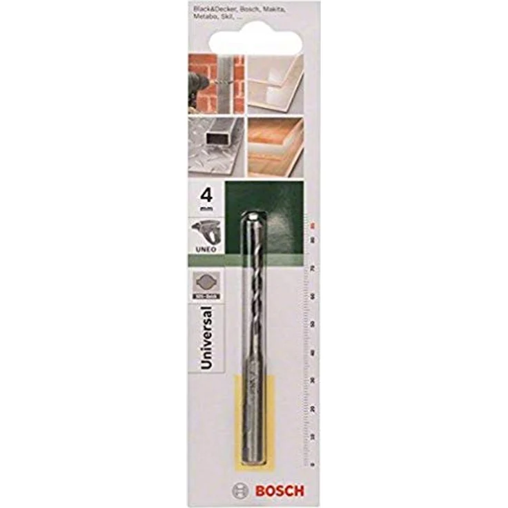 Bosch - Accessories 2609256910 Mehrzweckbohrer 4 mm, SDS-Quick, Gesamtlänge 85 mm, geeignet für Holz, Metall und Mauerwerk – Bild 1